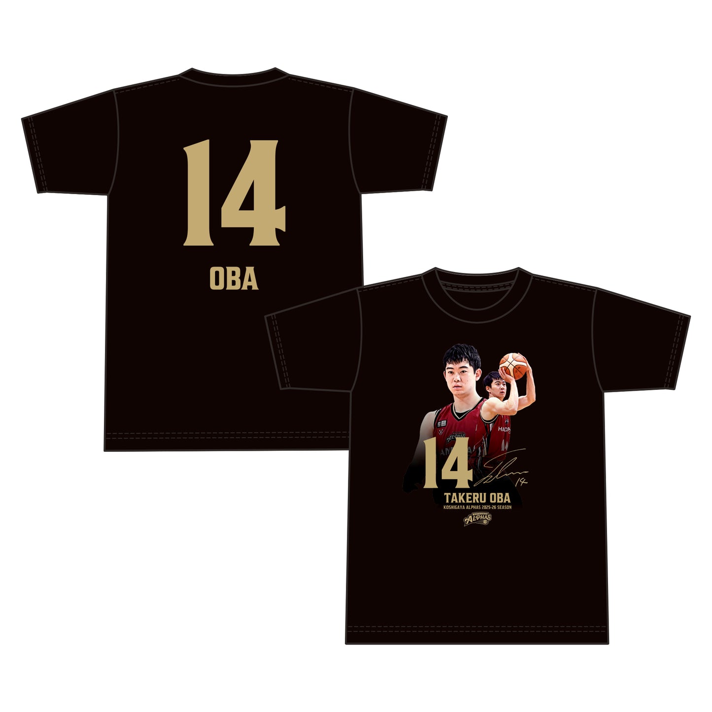 【プレーヤーズコレクション 受注販売】#14 大庭岳輝 フォトTシャツ