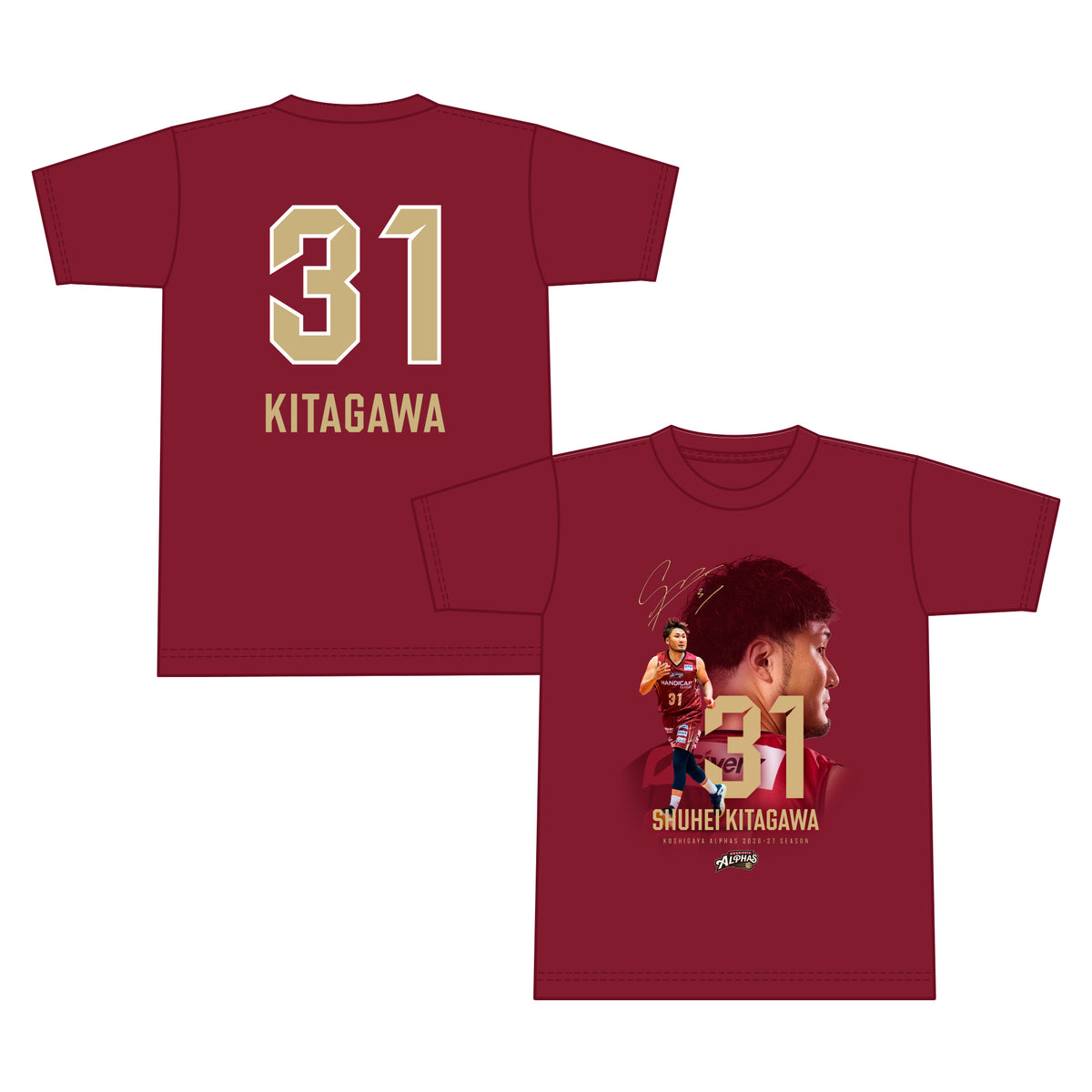 【26プレーヤーズコレクション 受注販売】#31喜多川修平フォトTシャツ