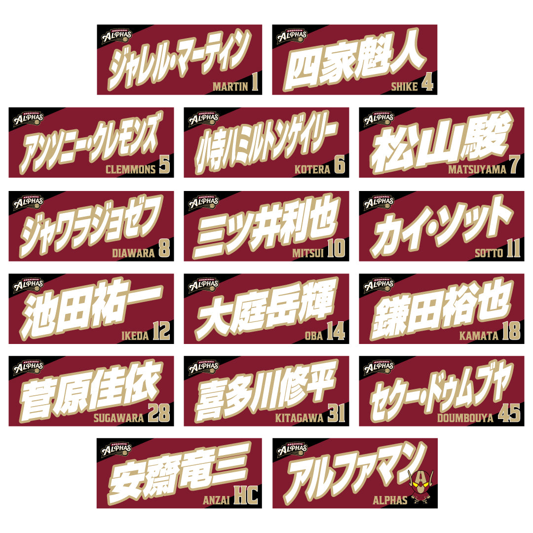 【初回受注商品】2025-26シーズン プレーヤーズタオル