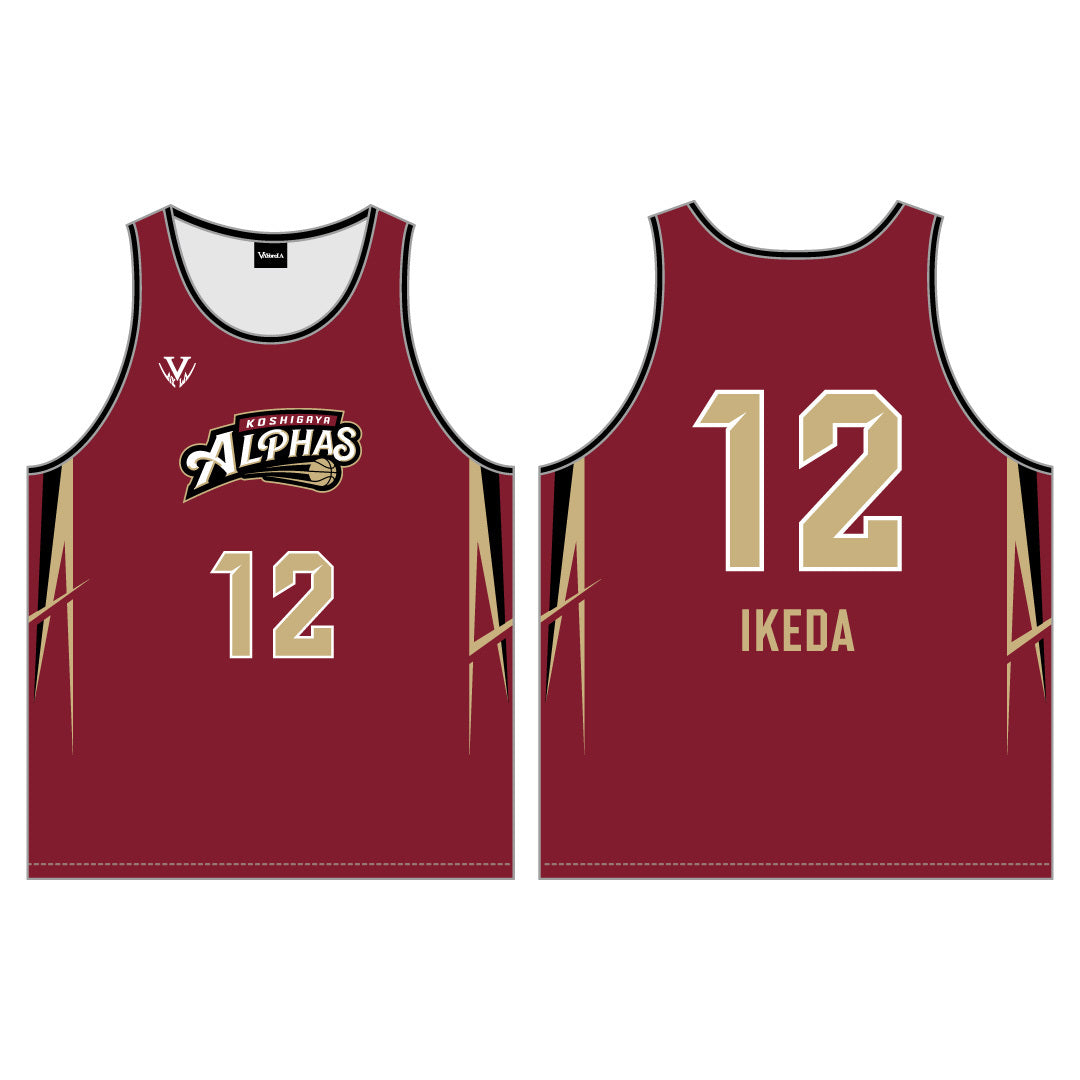 越谷アルファーズ　レプリカユニフォーム　池田祐一 202627_replicauniform_home_12i