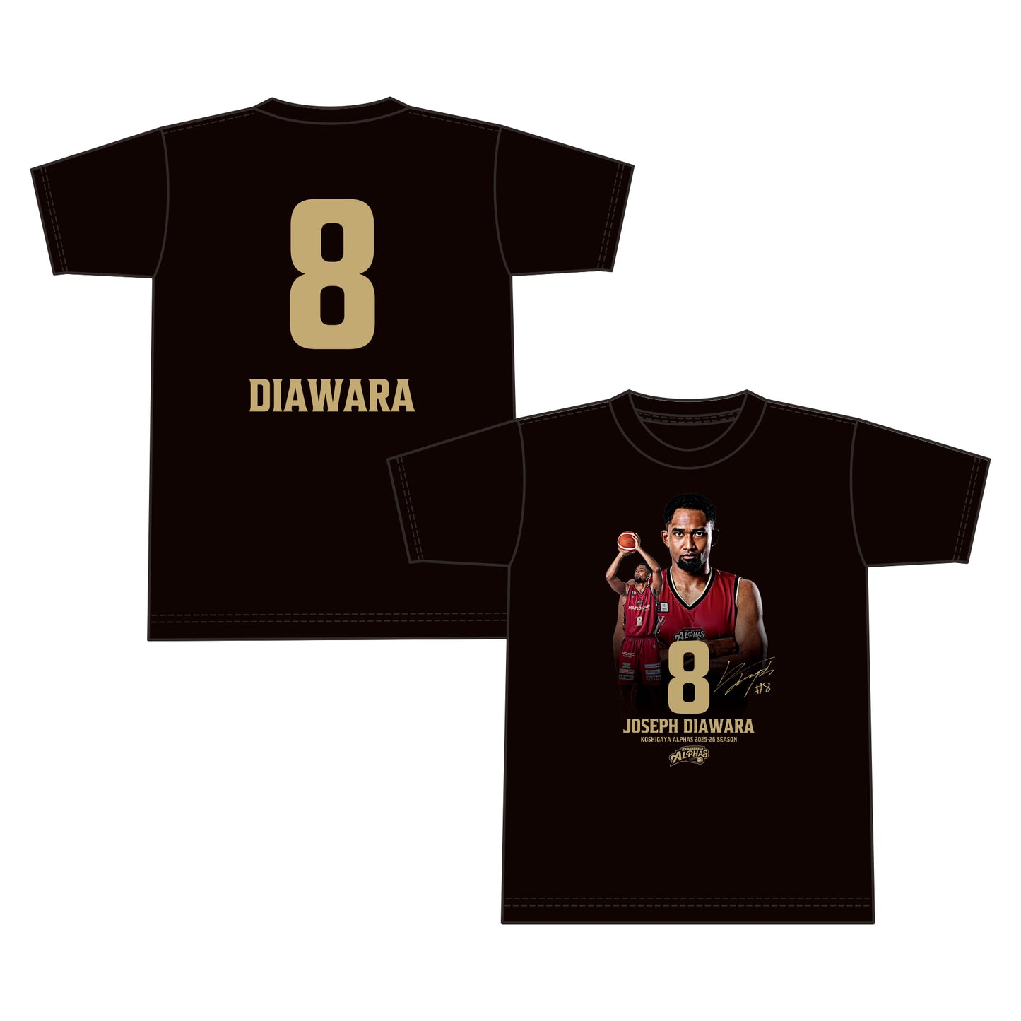 【プレーヤーズコレクション 受注販売】#8 ジャワラ ジョゼフ フォトTシャツ