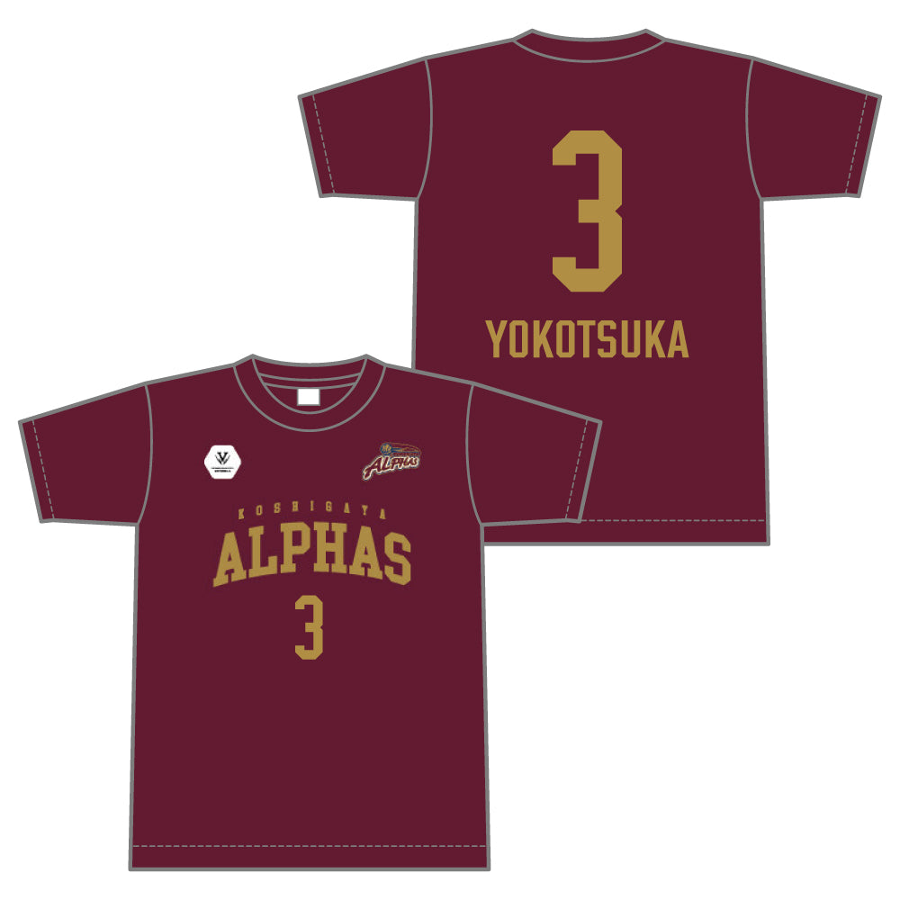 選手Tシャツ #3 横塚 蛍（22‐23シーズンバージョン）